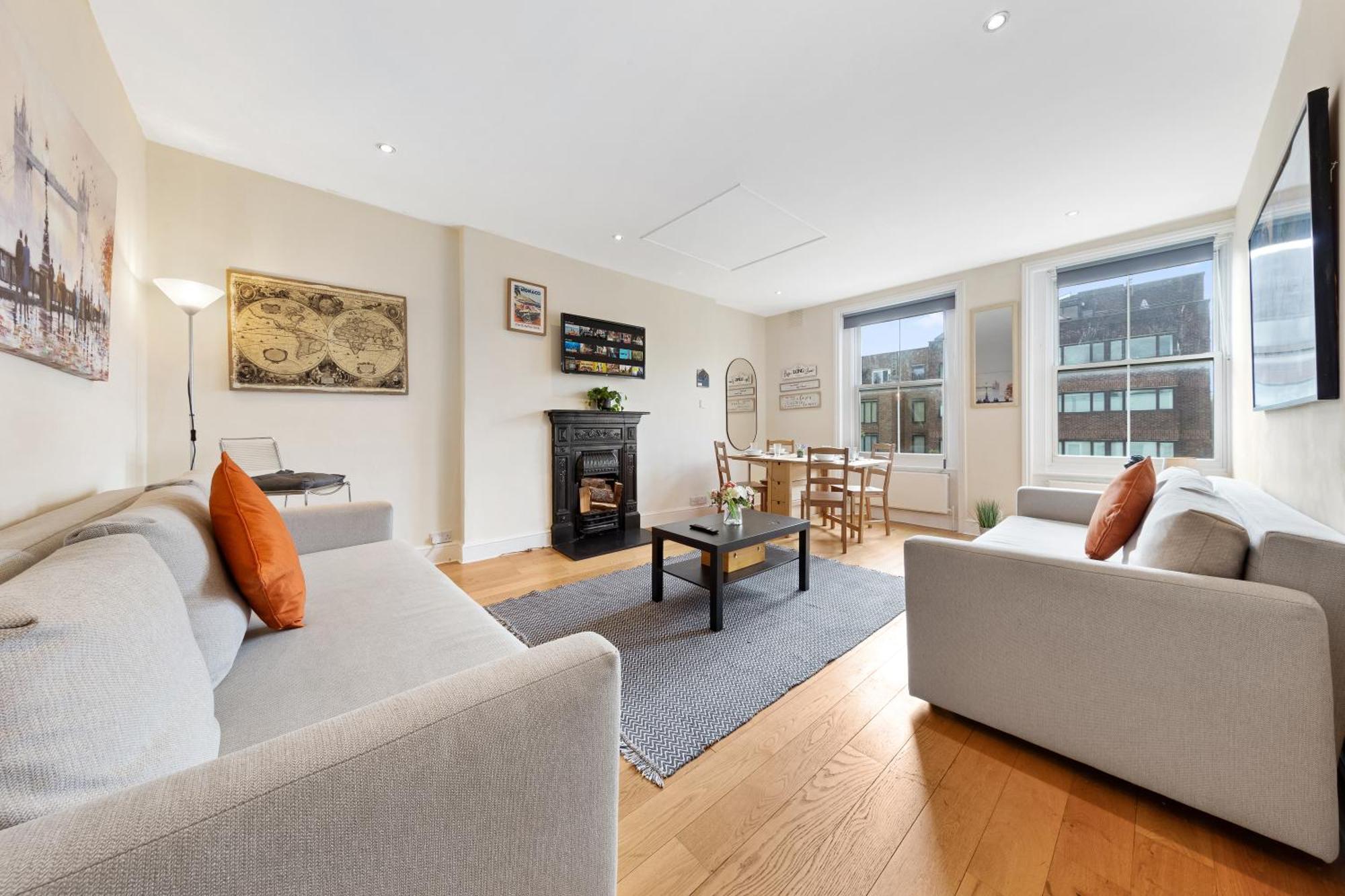 Spacious Sleep 11 With Terrace In Earls Court Ec99 Lägenhet