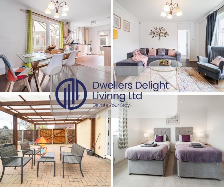 Dwellers Delight Living Ltd Serviced Accommodation, Chigwell, 3 Bedroom House, Upto 7 Guests, Free Wifi & Parking Holiday home London