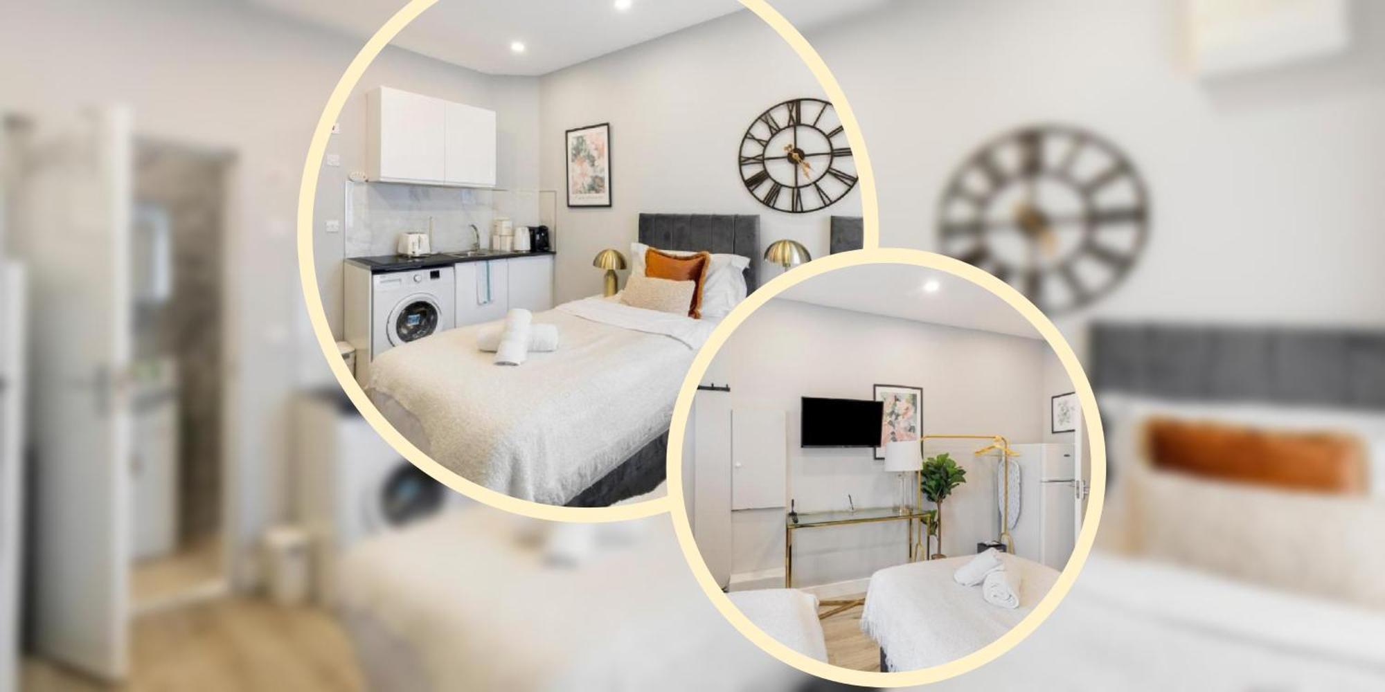 Trendy Twin Studio Modern Comfort For 2! London