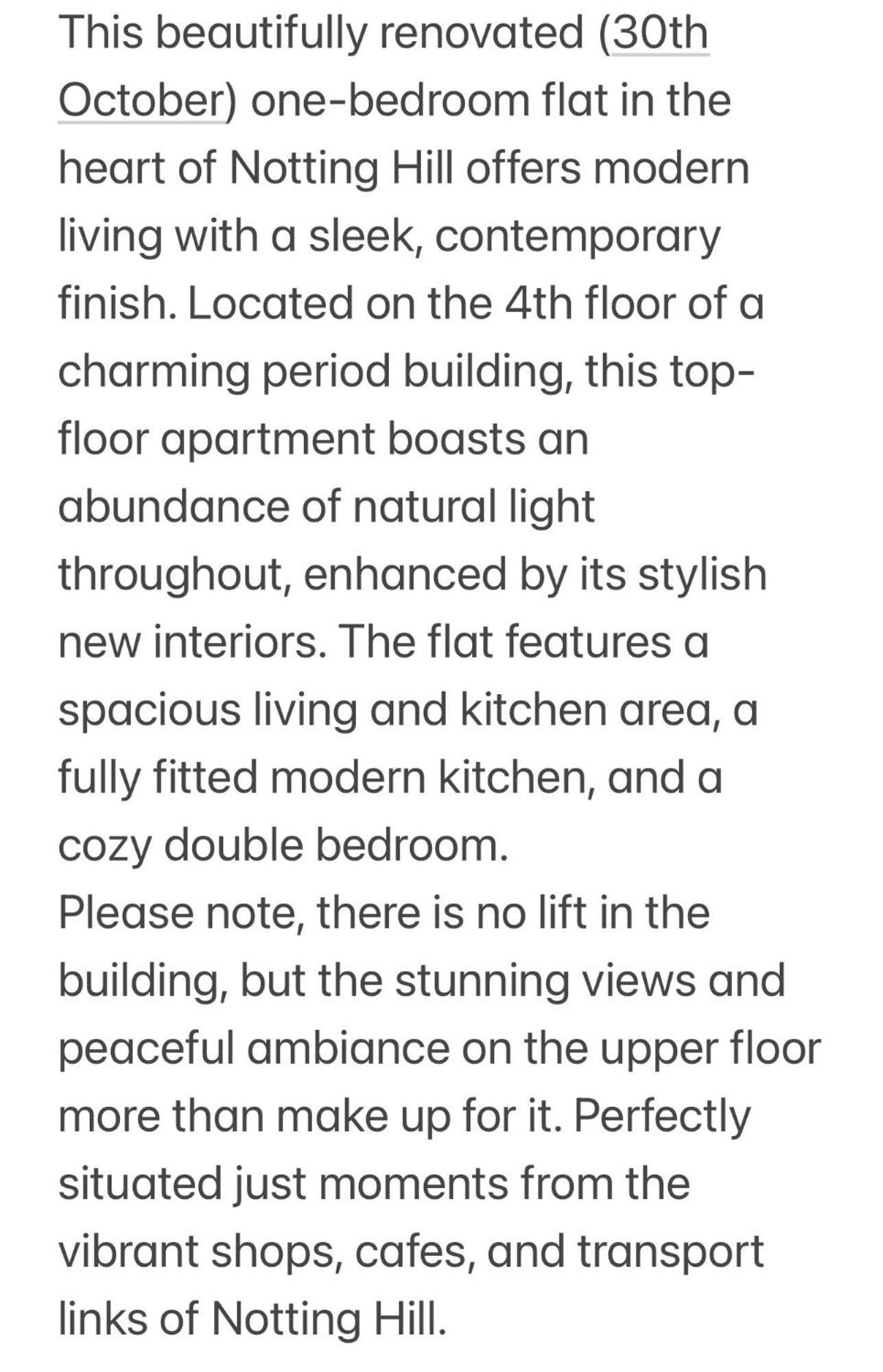 Appartement In The Heart Of Notting Hill Londen