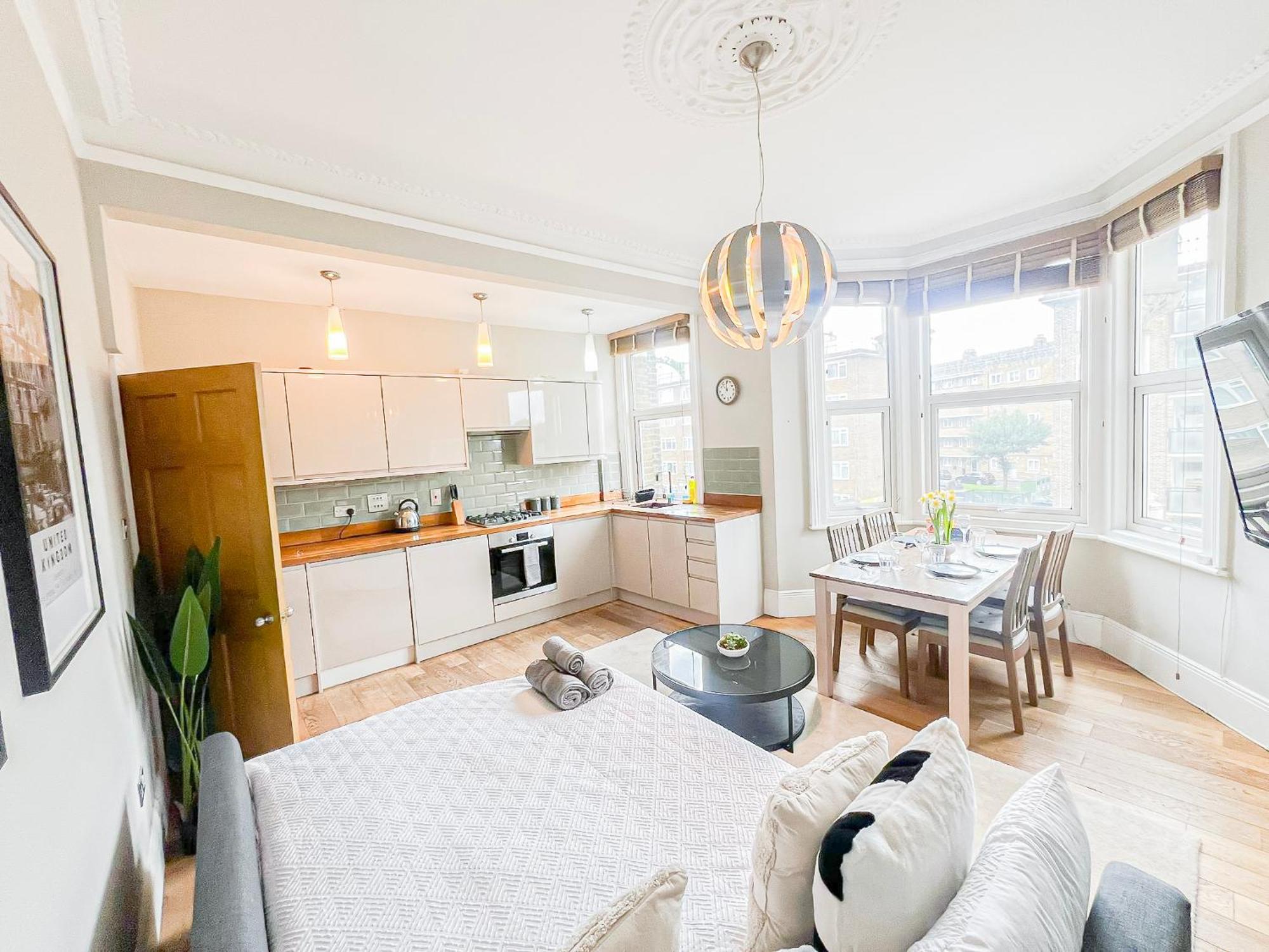 Leilighet Tranquil 3bdr Haven In Stockwell Near The Oval *