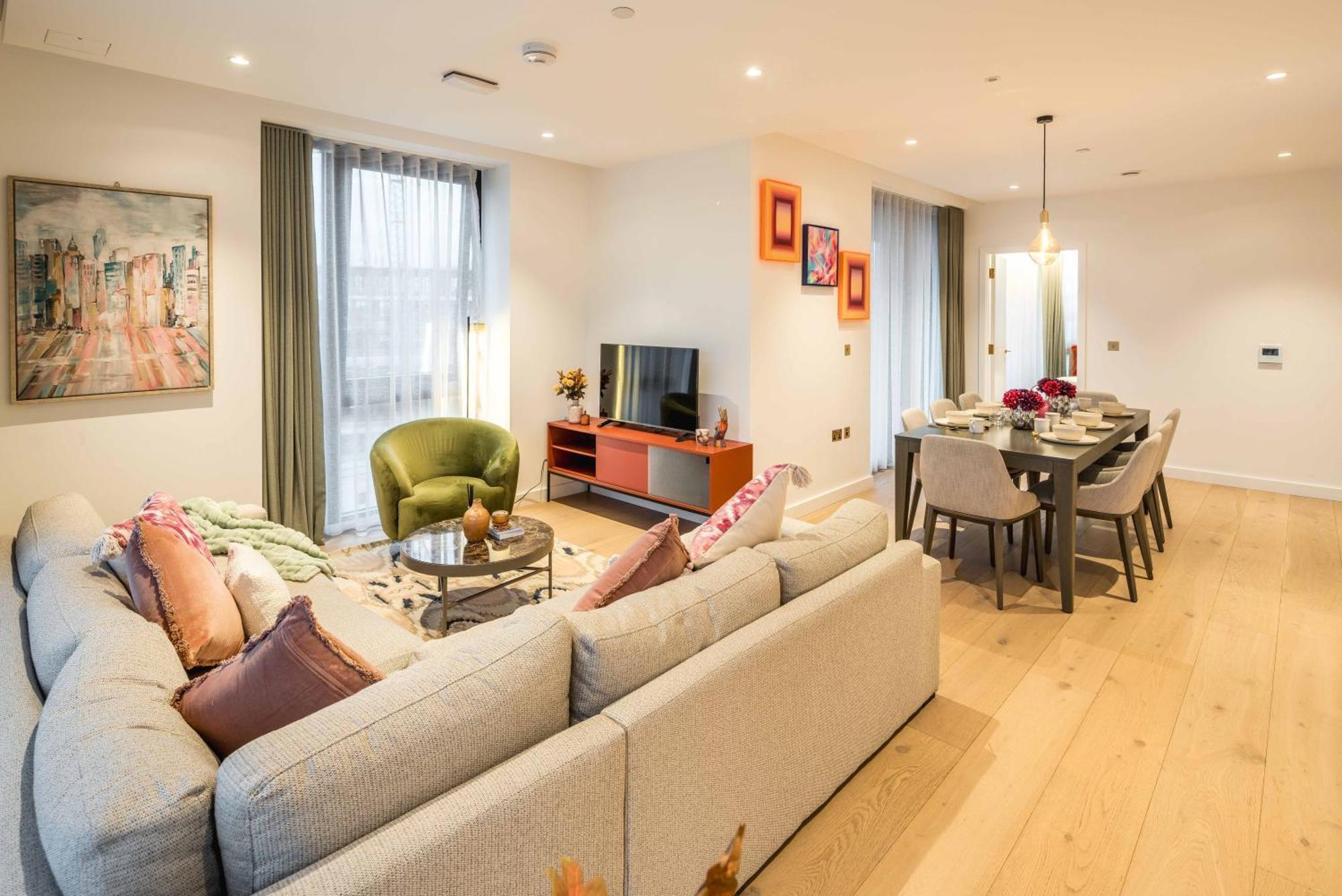 Aparthotel Kings Cross-luxury-sunset City View-gym-office Place-elevator London