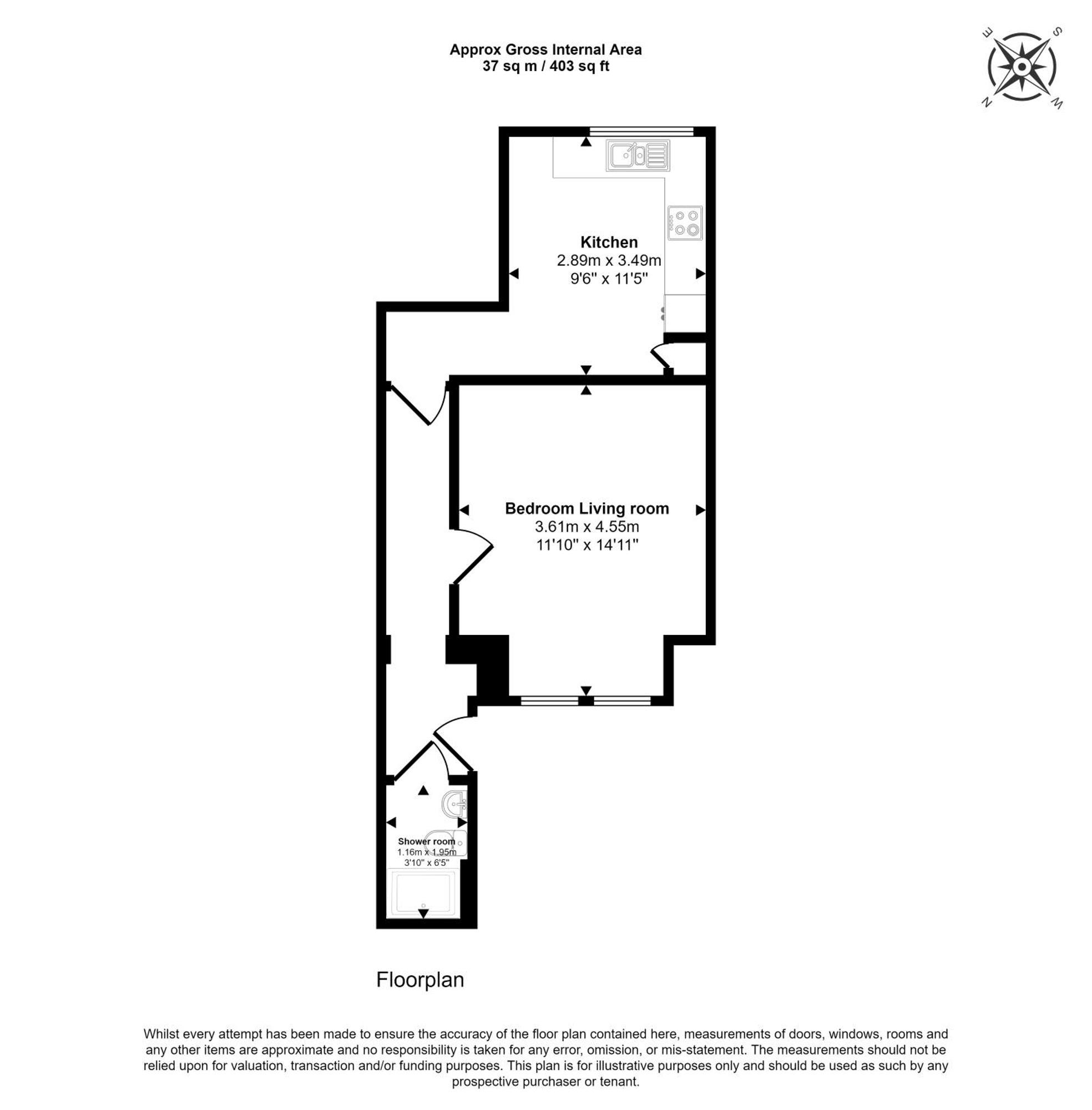 1 Bed Flat In East Dulwich Londen