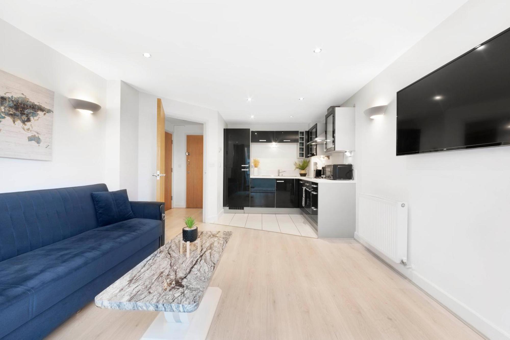 Cosy Modern1 Bed Apartment, By Excel London, Airport & O2 Lägenhet London