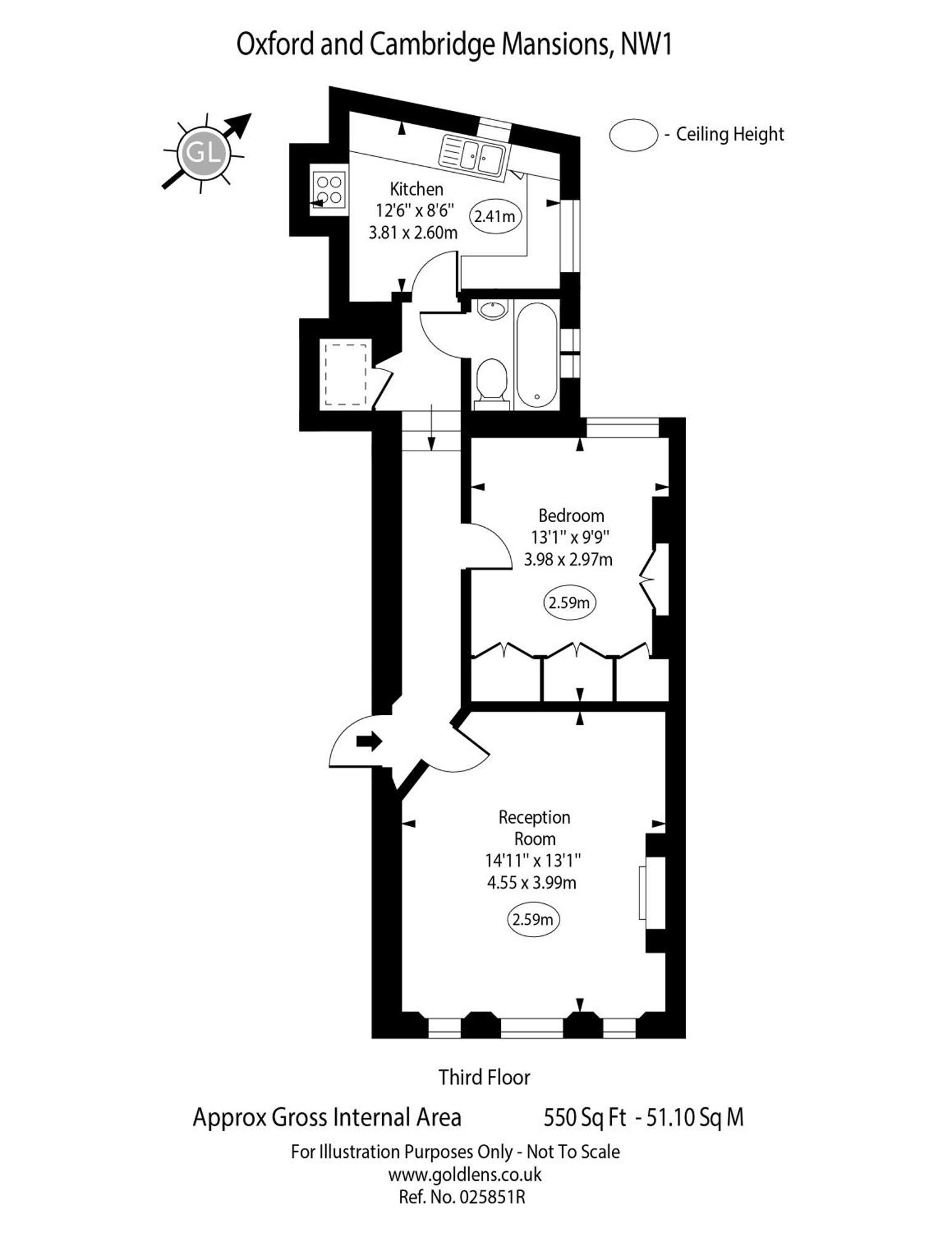 Urban Oasis - One Bedroom Lejlighed London