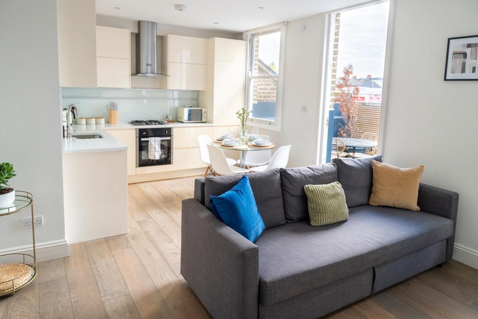 Brixton 2bed Flat Privateterrace Tv Wifi Lägenhet *