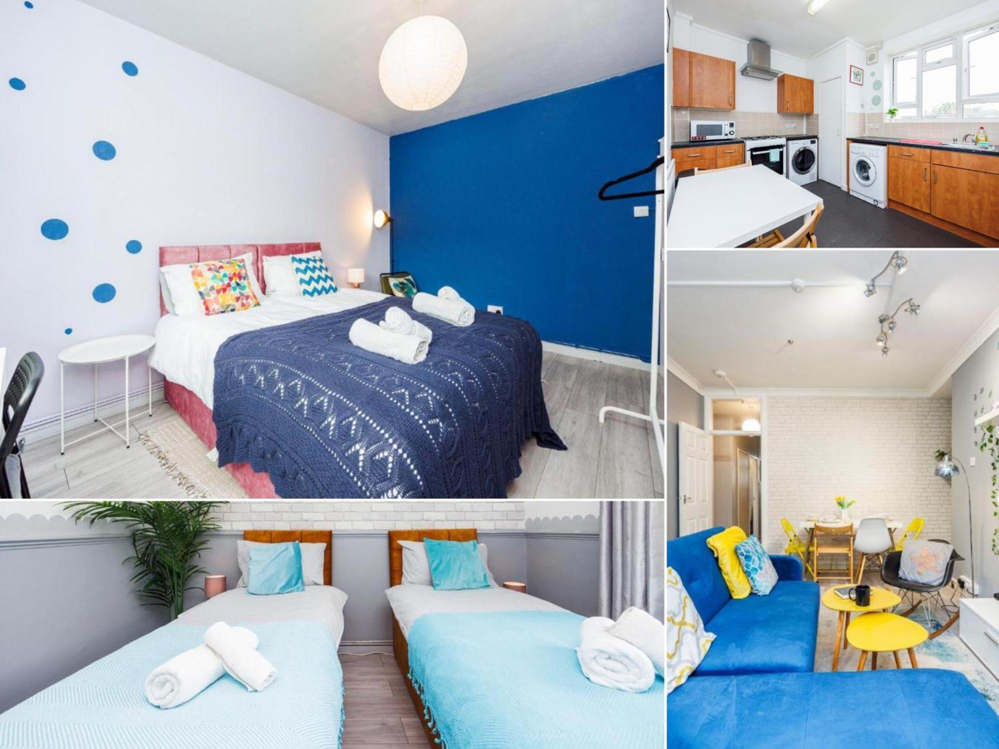 Lägenhet Spacious 2-bedroom With Terrace, Garden Views & Free Wifi Near Olympic Stadium London