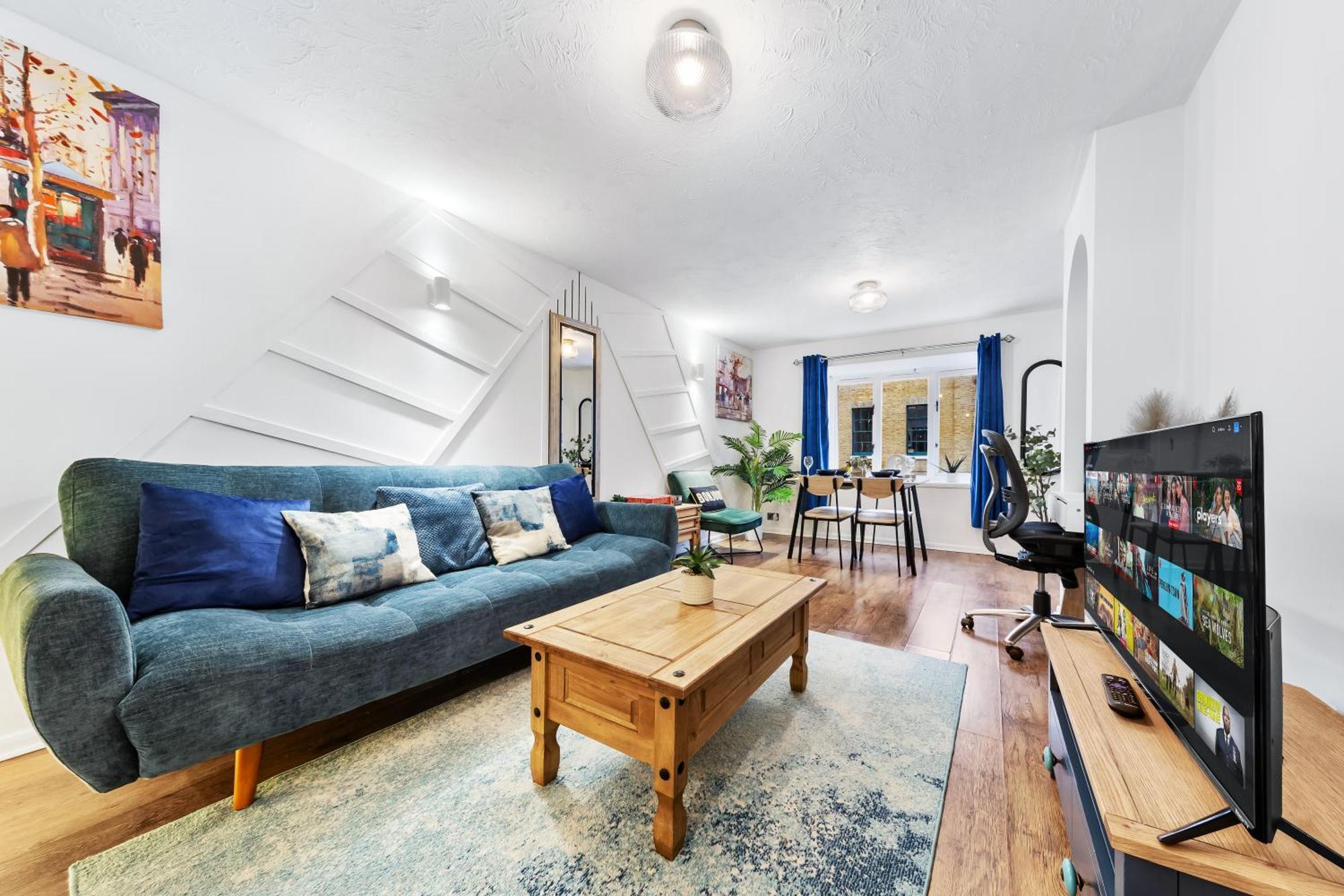 Quirky Canary 2bed, Free Parking, Smart Tv & Games * Londen