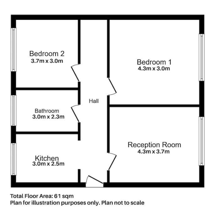 Apartment Spacious 2-bed Flat, Acton