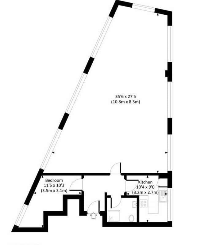 Large 1 Bedroom In Old St Semesterbostad