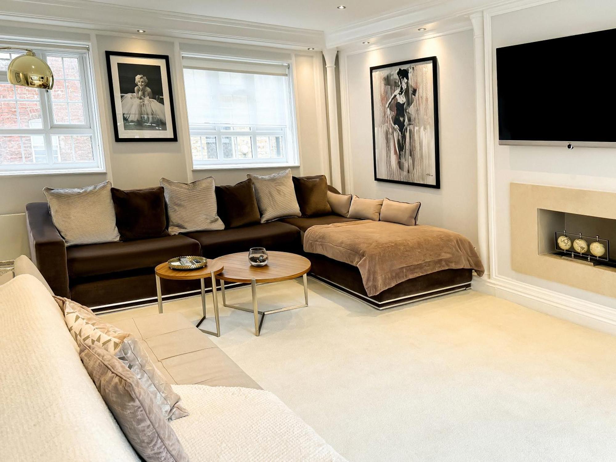 Semesterbostad Opulent Mayfair 2 Bedroom House With Rooftop By Hyde Park *
