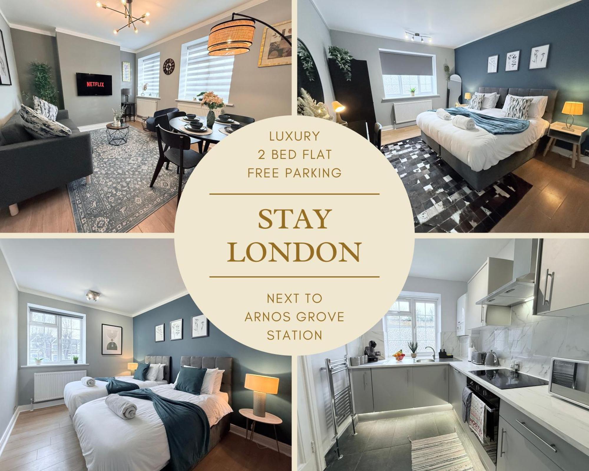 Staylondon - Sleeps 6 With Free Parking - Tourist, Concerts & Matches Apartment *