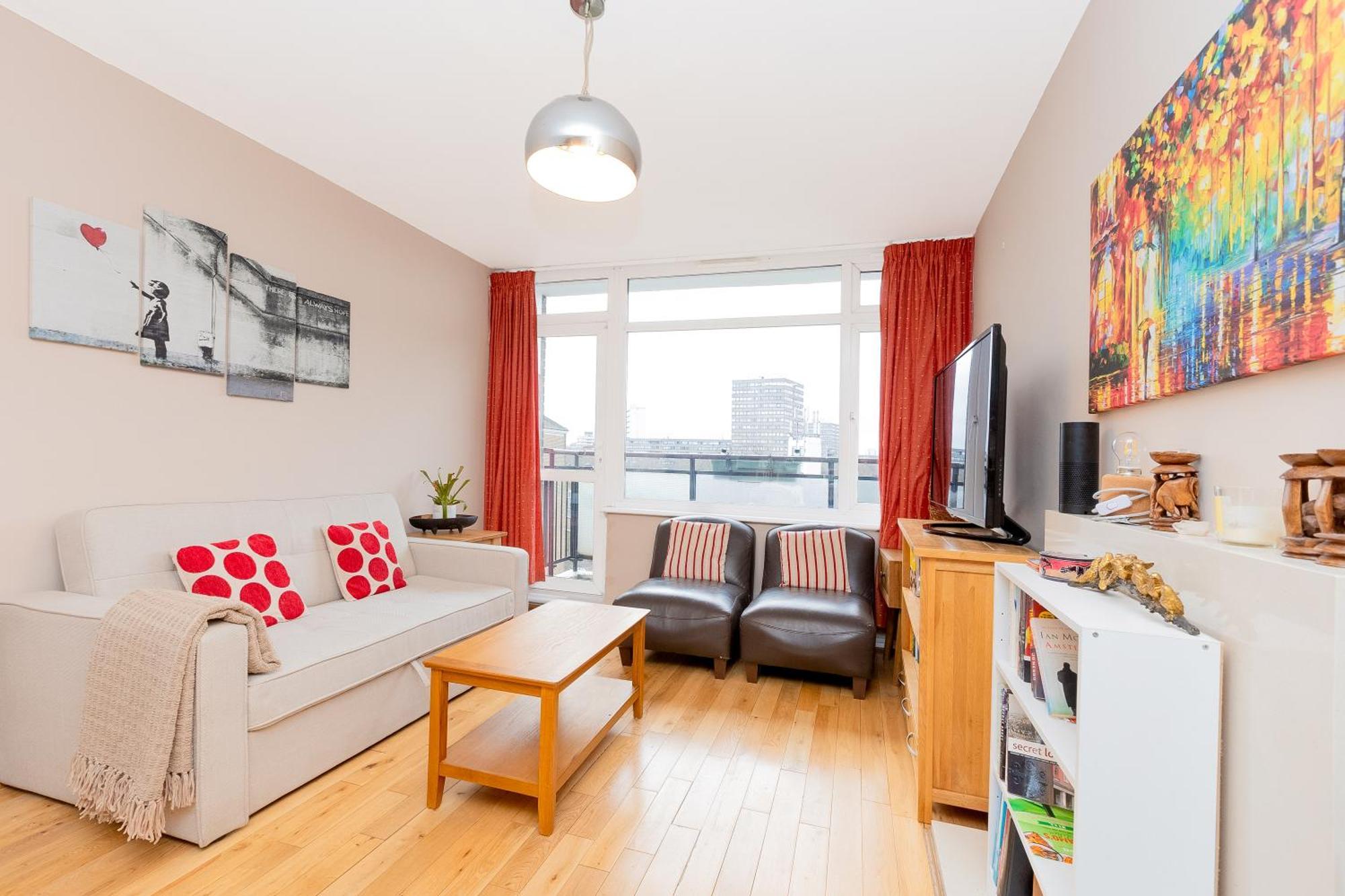 2br Balcony, Battersea, 5min Clapham Junction St Lejlighed