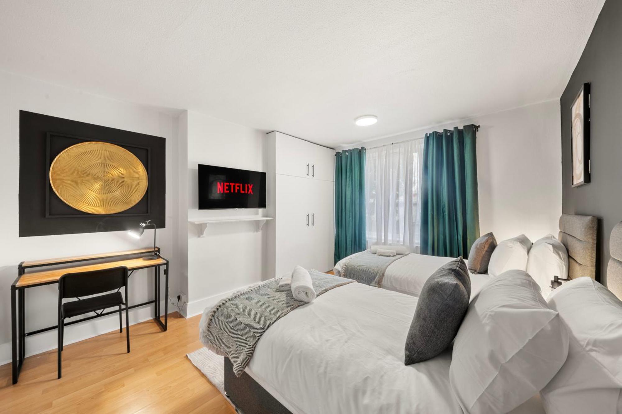 Spacious 4br, Sleeps 7, Garden, Free Parking London