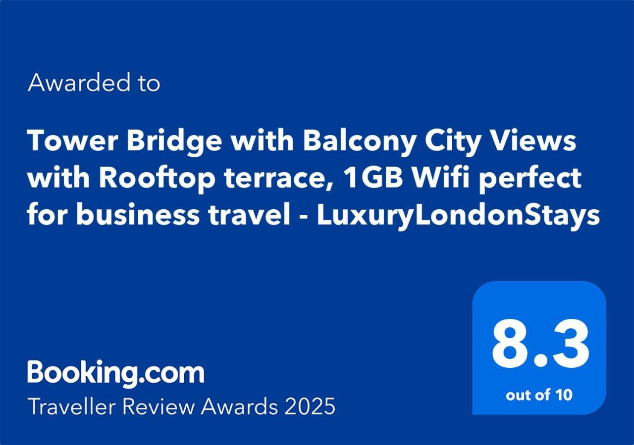 Lägenhet Tower Bridge - Balcony - Ac - Heated Floor - Fast Wifi - Luxurylondonstays London