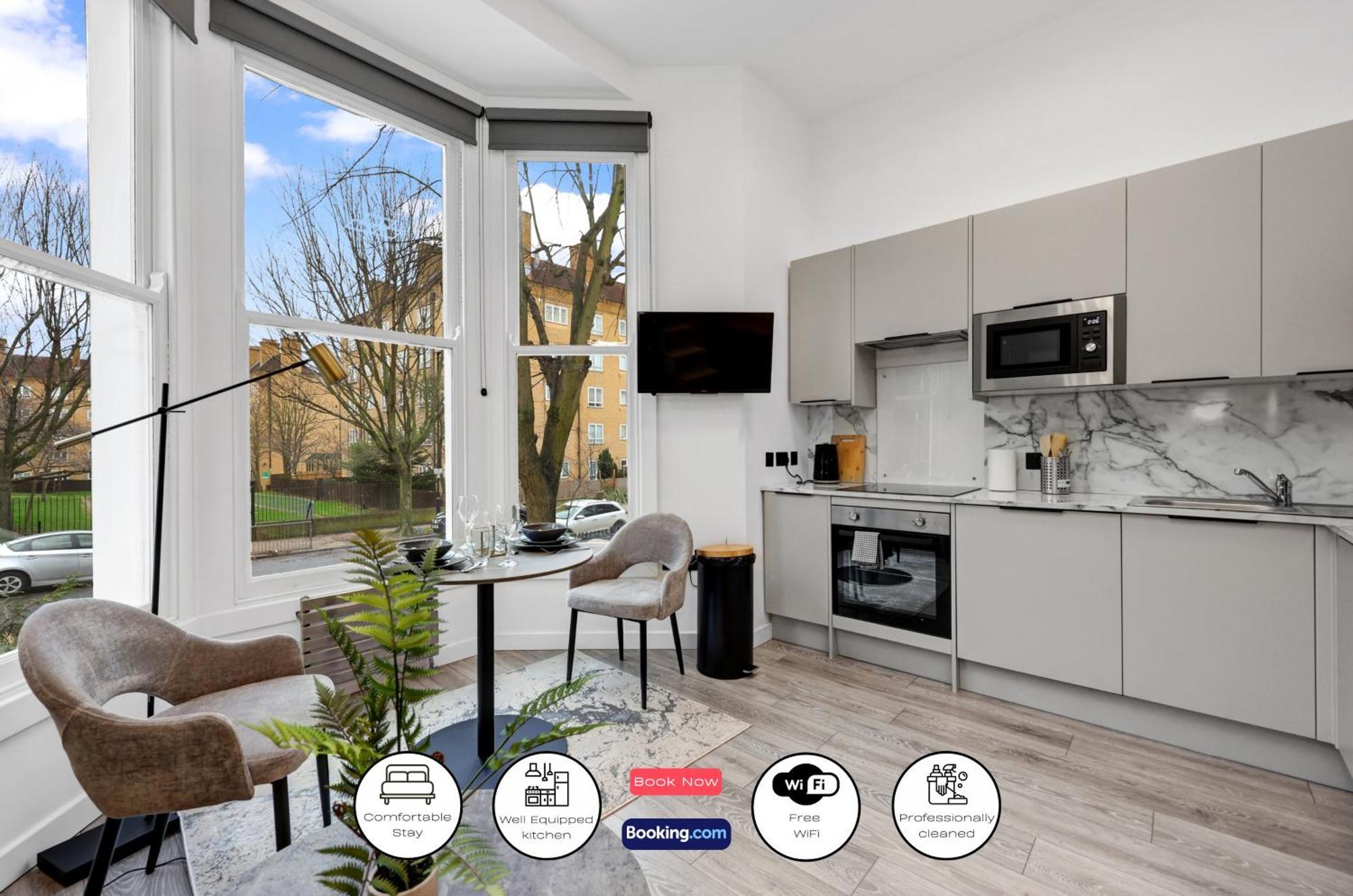 Hilldrop Short Term & Flexible Renting Islington With Free Wifi, Parking & Garden Appartement Londres