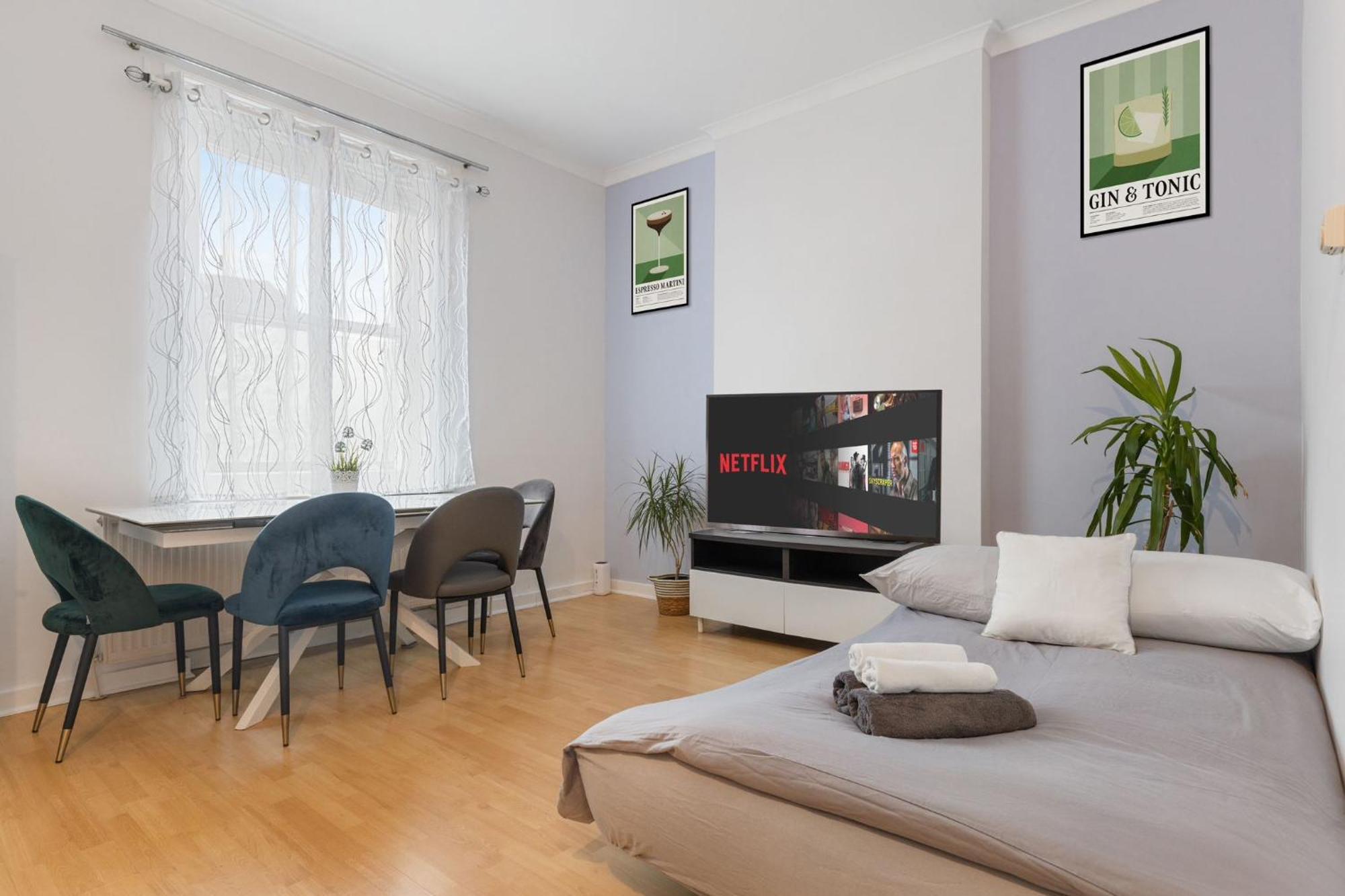 Cosy 1-bed Flat For 4 Ppl W Parking Leilighet