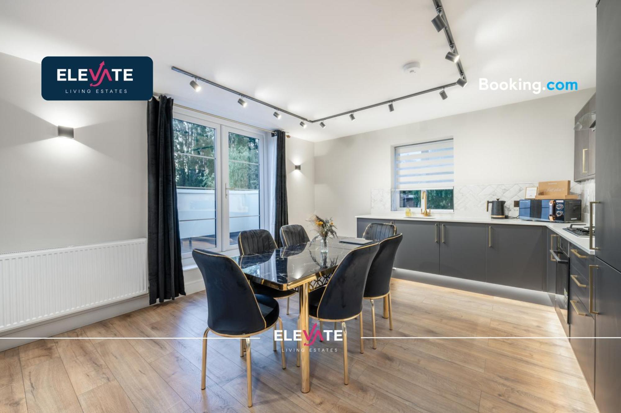 Premium Deals L Last-minute Escape L Wembley Stadium Location, Free Parking, Sleeps 8 L Elevate Living Estates Short Lets & Serviced Wembley * Londen