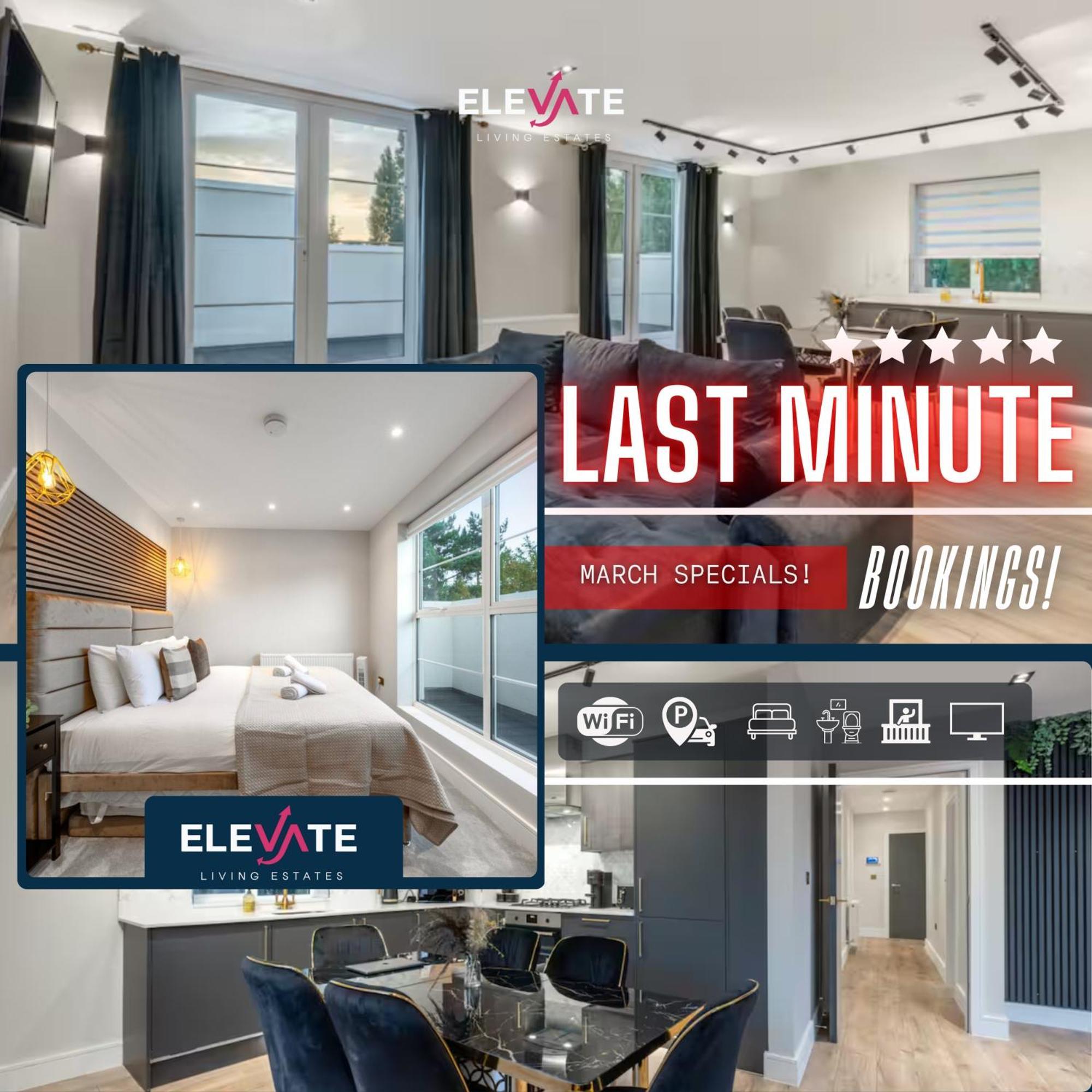 Appartement Premium Deals L Last-minute Escape L Wembley Stadium Location, Free Parking, Sleeps 8 L Elevate Living Estates Short Lets & Serviced Wembley *