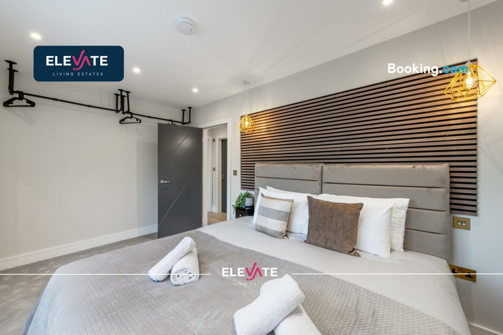 Premium Deals L Last-minute Escape L Wembley Stadium Location, Free Parking, Sleeps 8 L Elevate Living Estates Short Lets & Serviced Wembley Appartement Londen