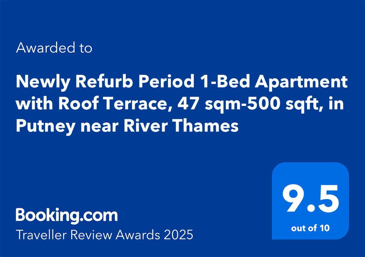 Lägenhet Newly Refurb Period 1-bed With Roof Terrace, 47 Sqm-500 Sqft, In Putney Near River Thames *