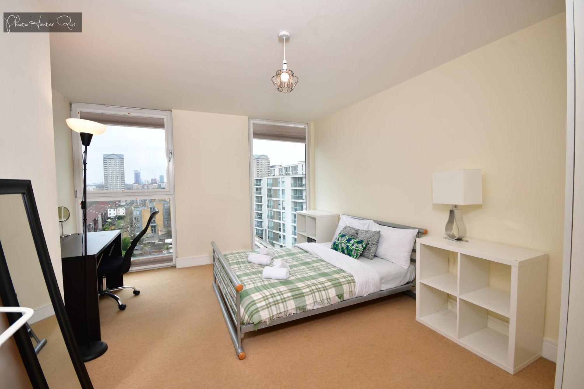 Apartment Comfortable 2 Bedroom Flat With Great View Near Canary Wharf