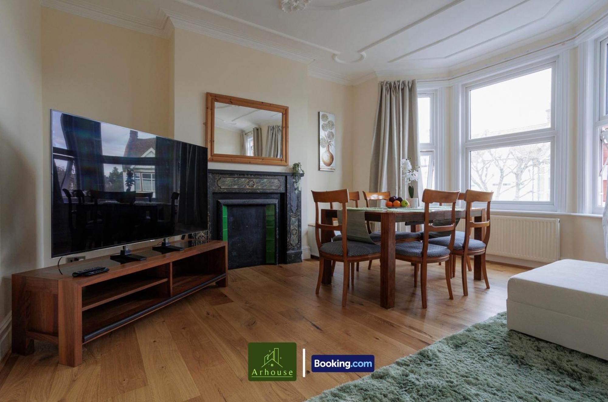 3 Bedroom By Arhouse Short Lets & Serviced Kensal Rise With Free Wifi & Free Parking London
