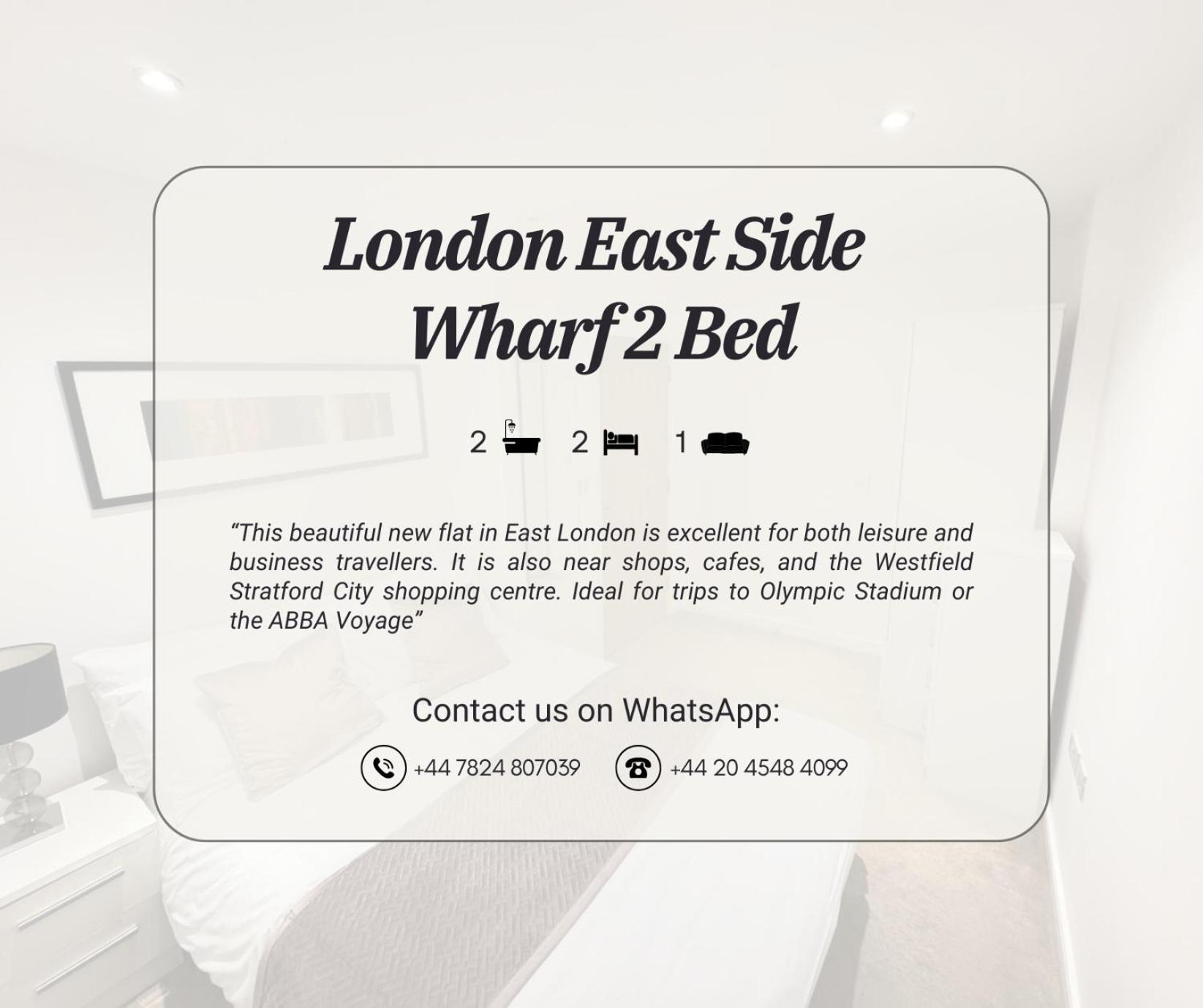 East Side Wharf 2 Bed London