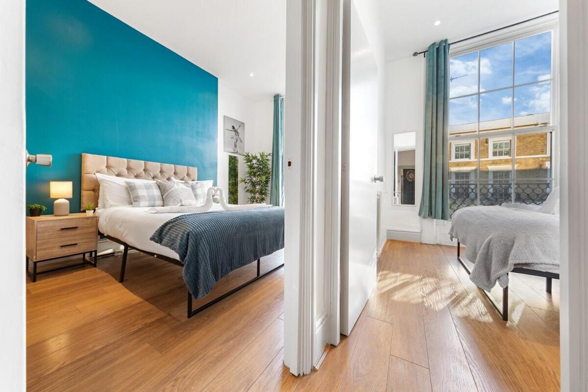 Leilighet Luxurious 3 Bedroom Flat With Balcony In Kensington For 7 Next To Station Near Harrods *