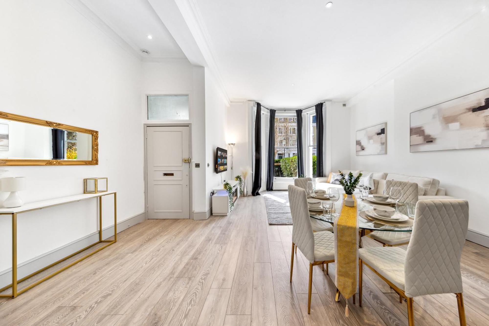 Minimalist Luxe 2br Designer Retreat In Prime Kensington For 6 Next To Station Harrods Appartement