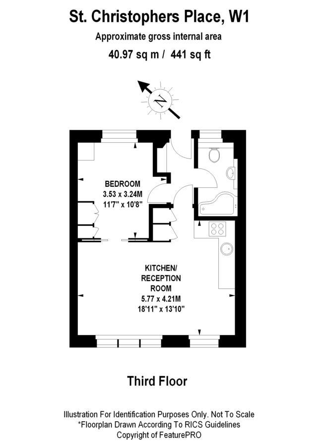 St Christopher's Place Serviced By Globe Apartment
