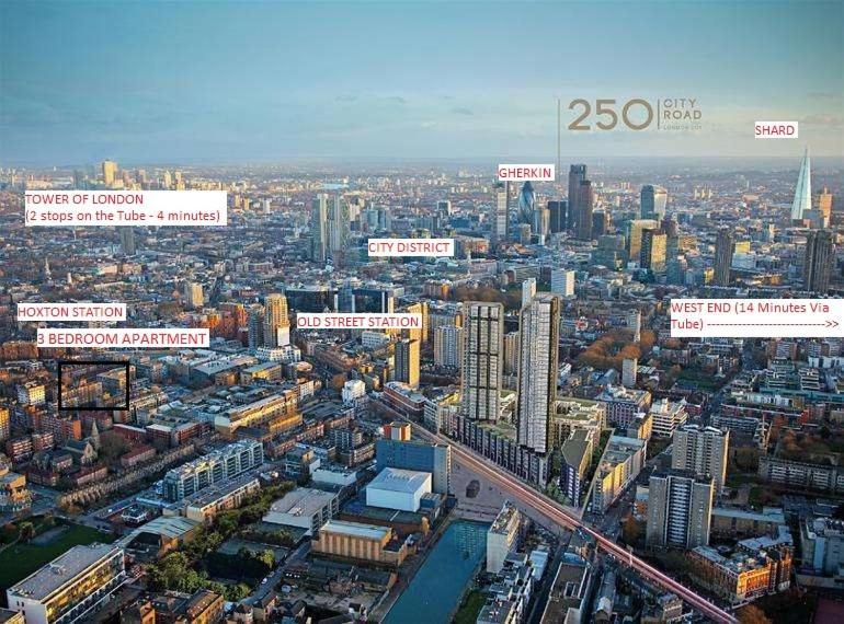 Apartment Central City 3 Minutes To Tower Of London Trendy Shoreditch Recently Refurbished 3 Bedrooms Sleeps 8 *