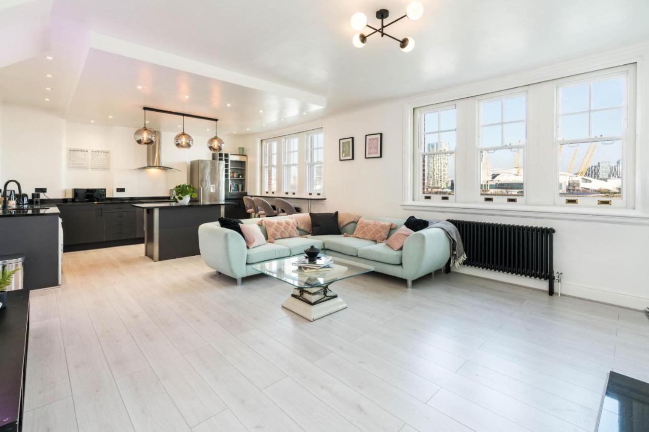 Lejlighed Stunning 3bd Riverside Flat Communal Roof Terrace *