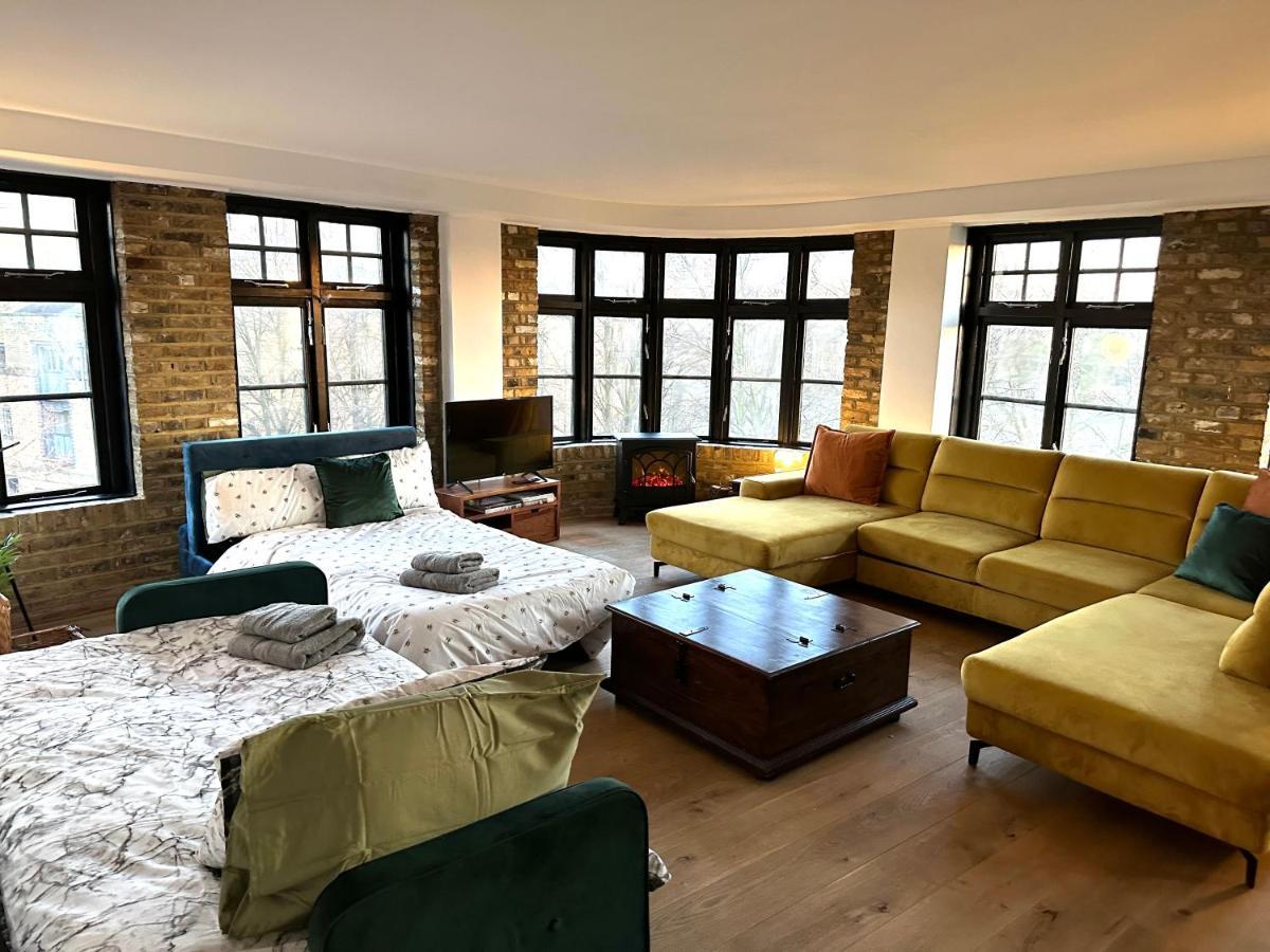 Deluxe Penthouse Riverside View 2 Bedroom Flat With Lift - Old Industrial Factory Warehouse Appartamento *
