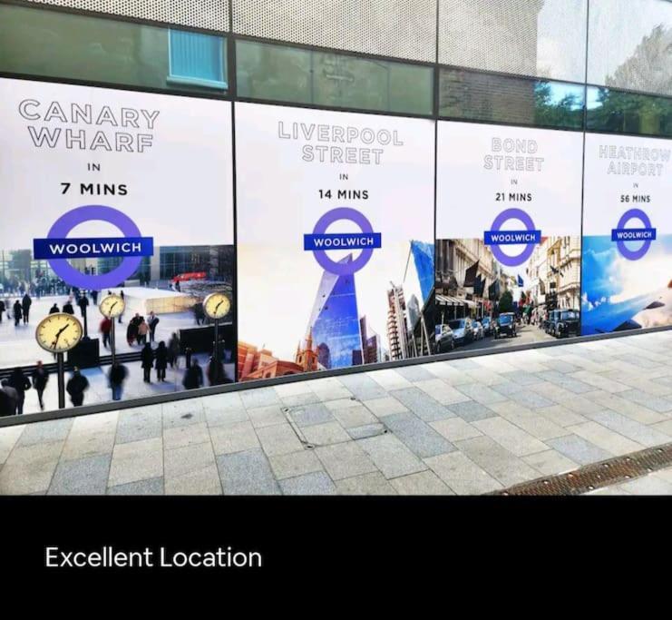 Lägenhet Snuggle - Riverside - Views Over Looking River Thames, Close To O2 Arena, Excel, Airport, Thames Clipper- River Boat Service, Woolwich Ferry, Onsite Parking, Twin Option Available London