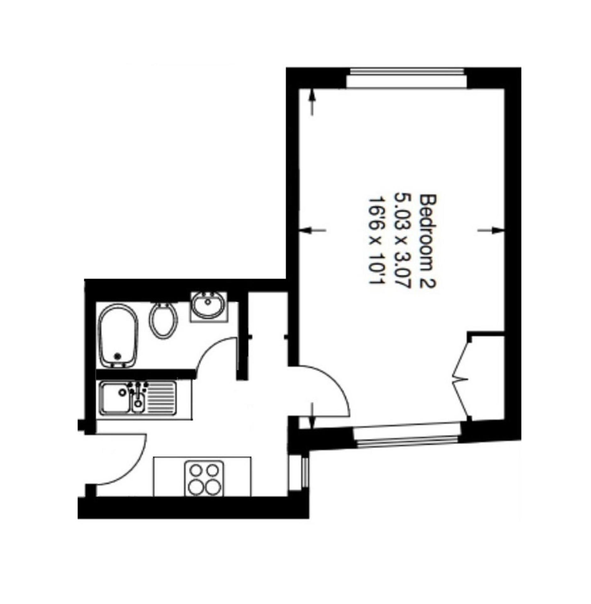 1 Bed Apt- Sleeps 3 & Pet Friendly Lägenhet London