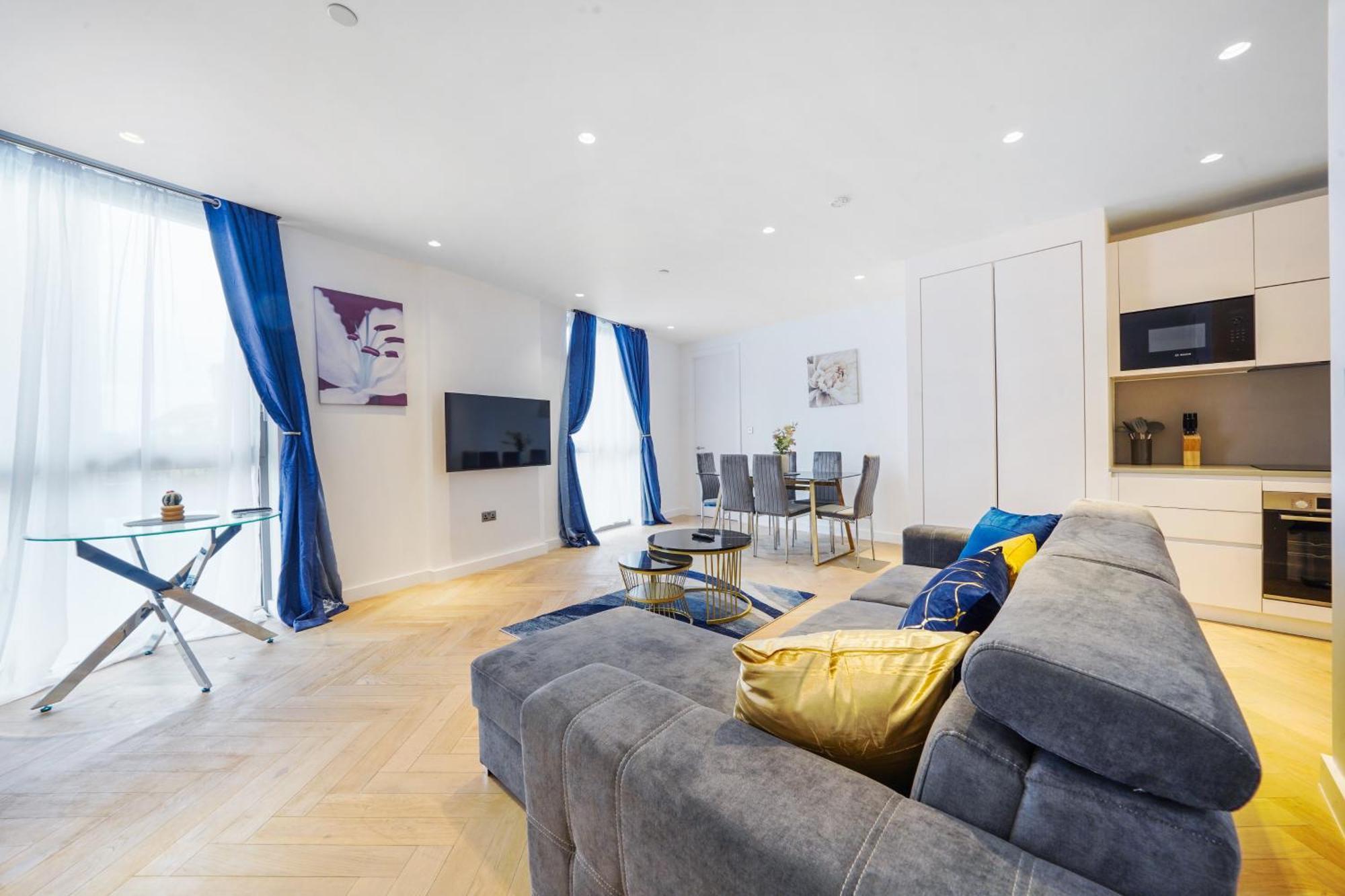 Leilighet The Zurich Apartment, 6 Beds, 15mins To London, 10mins Wembley Stadium London