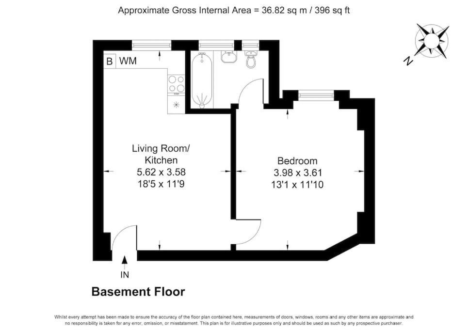 One Bed Flat In Chiswick * Londen