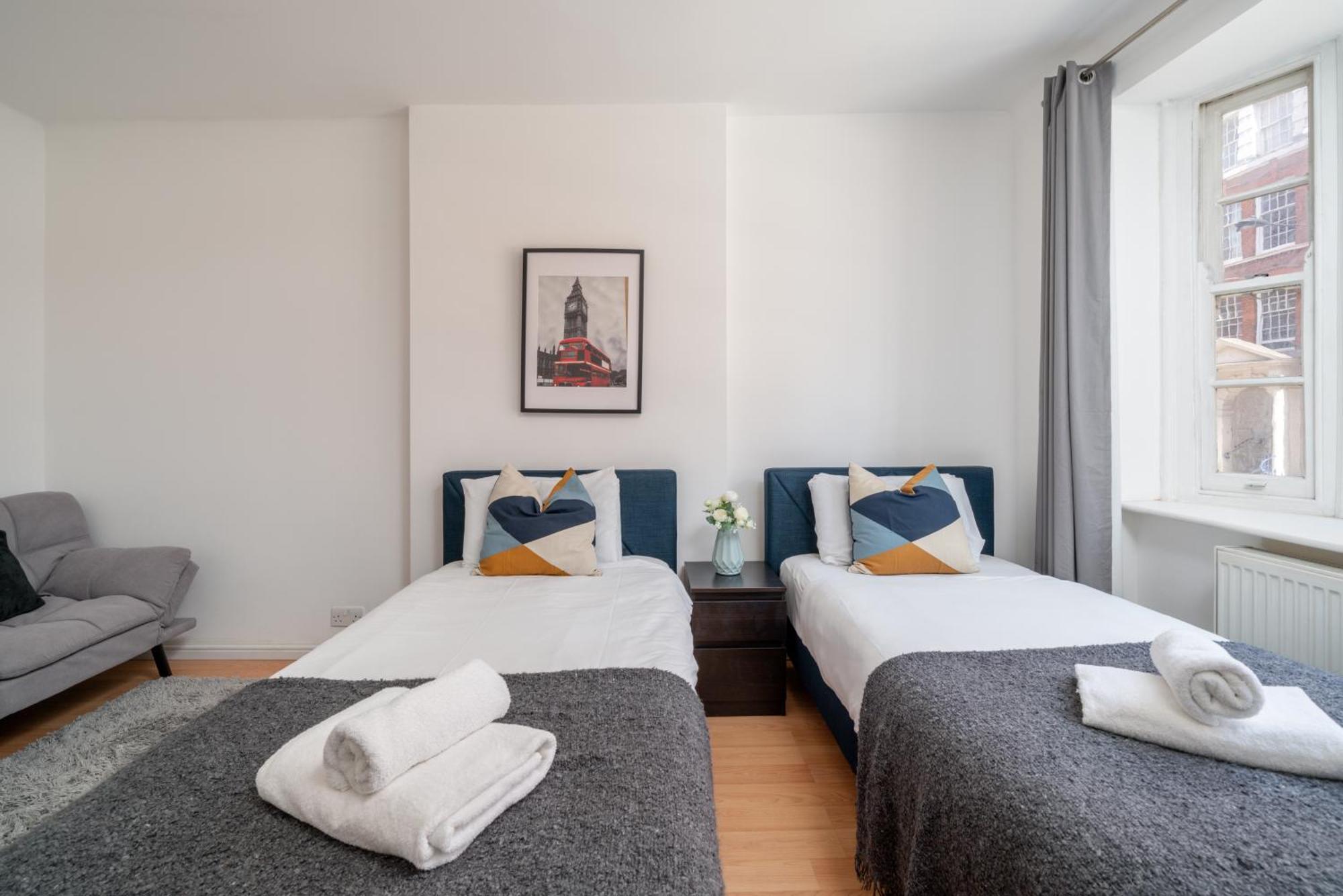 5 Star Kings Cross 2-bed Apt For 5 Guests