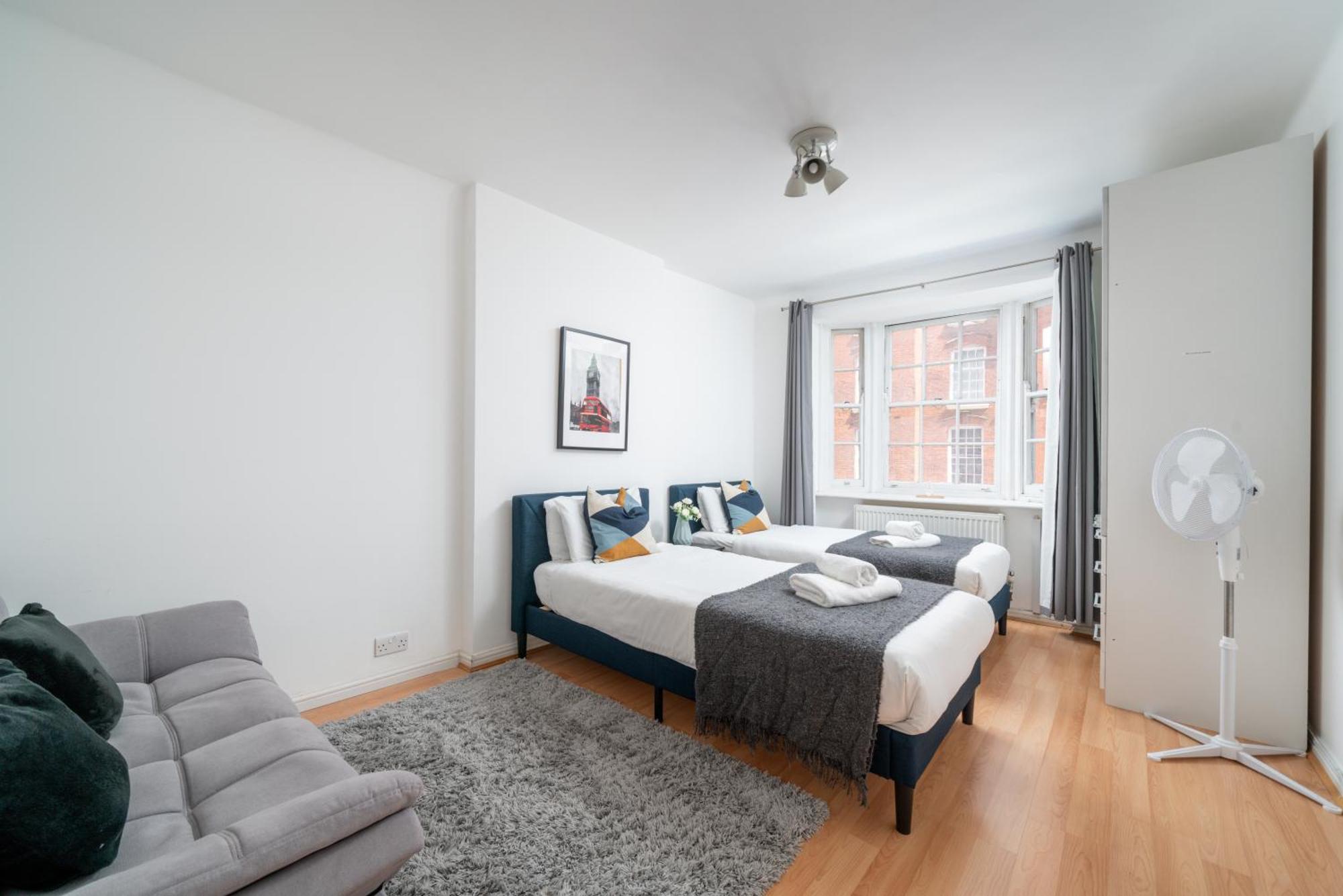5 Star Kings Cross 2-bed Apt For 5 Guests