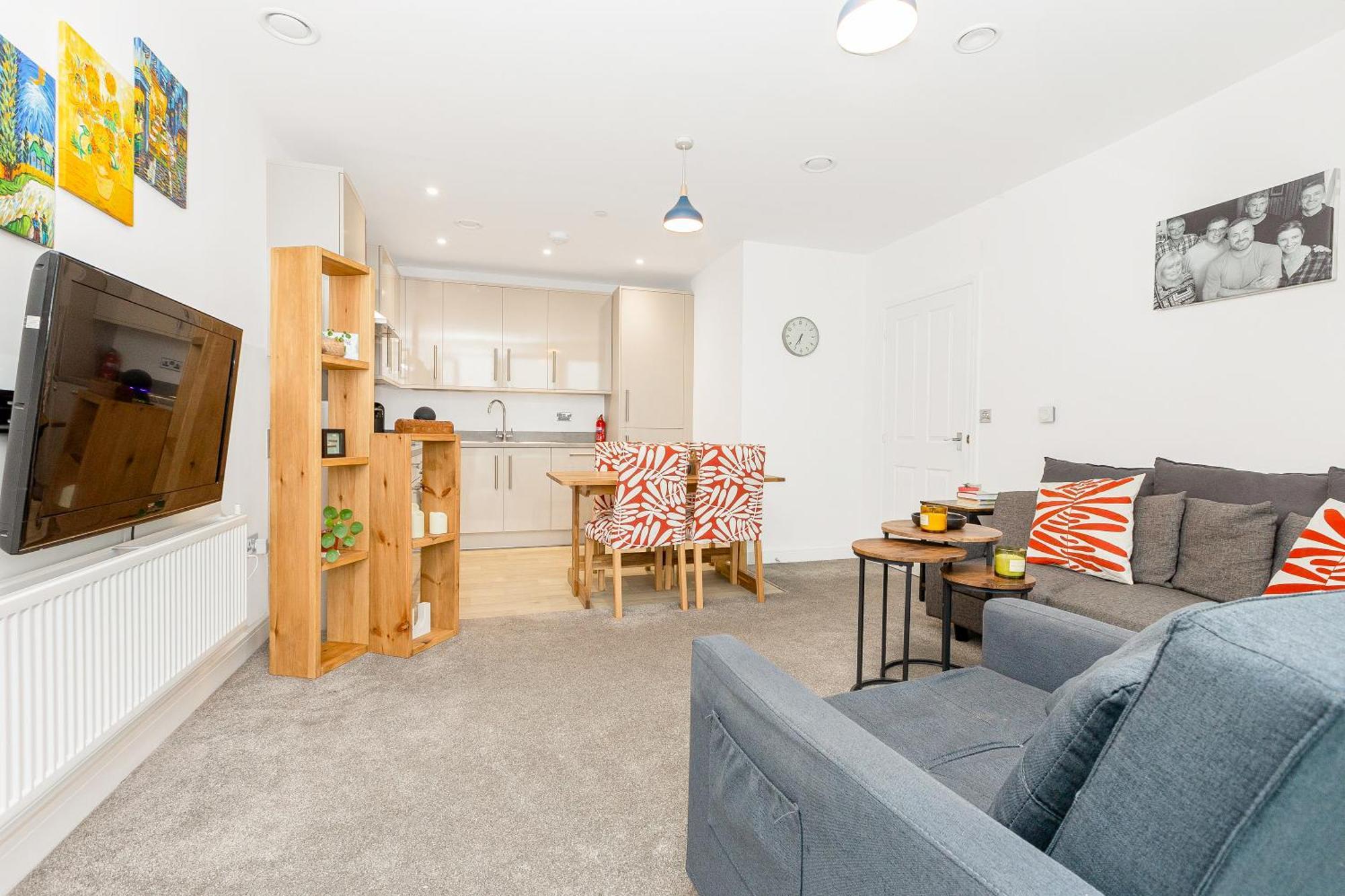 Apartment Modern 1br With Balcony & View, Wandsworth