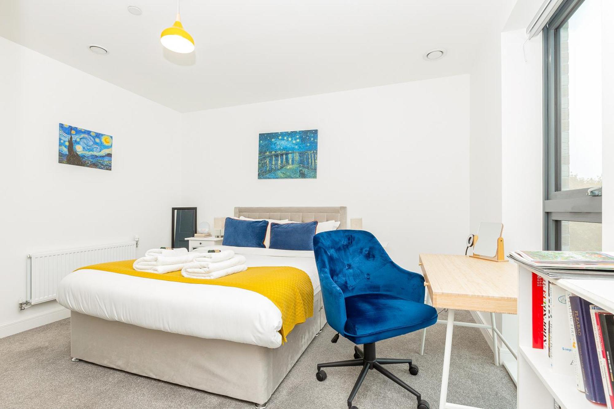 Modern 1br With Balcony & View, Wandsworth London