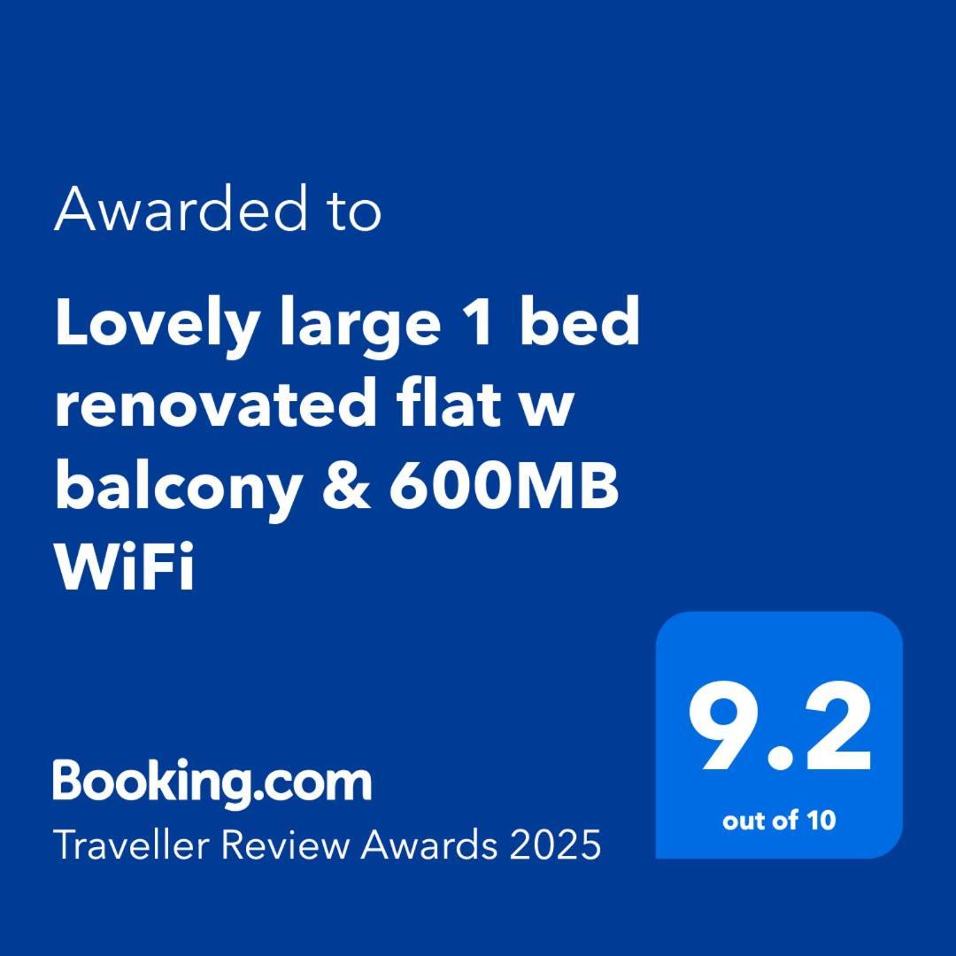 Apartment Lovely Large 1 Bed Renovated Flat W Balcony & 600mb Wifi London