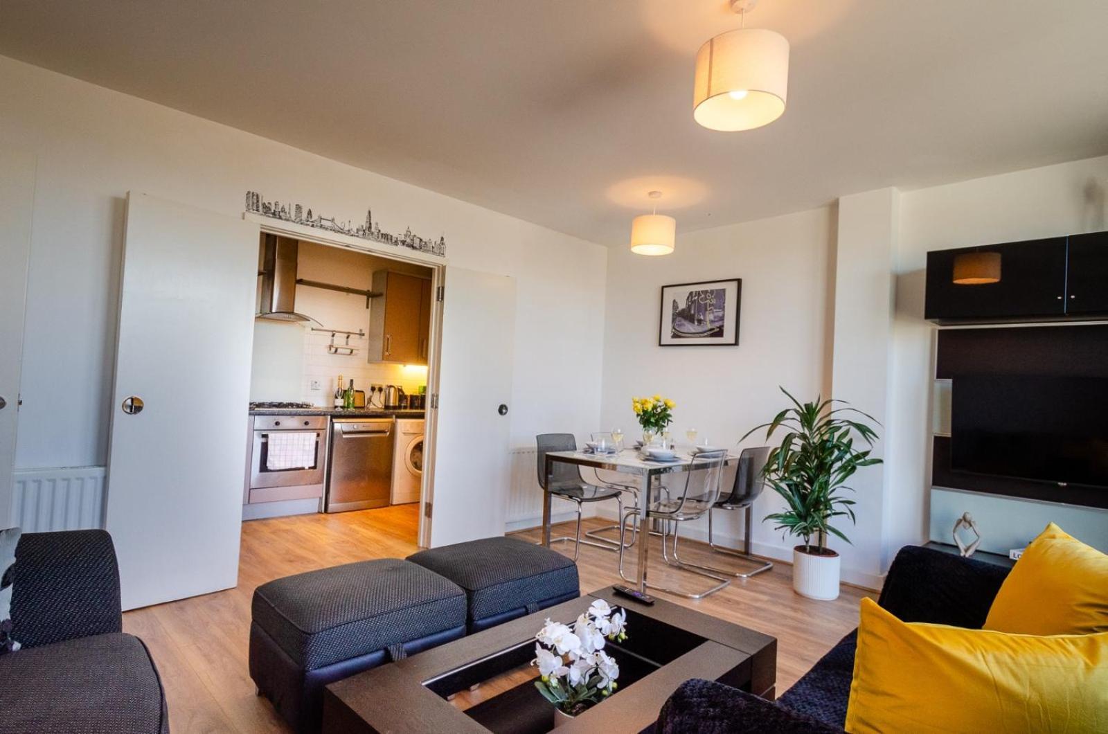 New The Viewpoint Modern 2 Bed Near O2 And Excel Ideal For Business And Long Appartement *