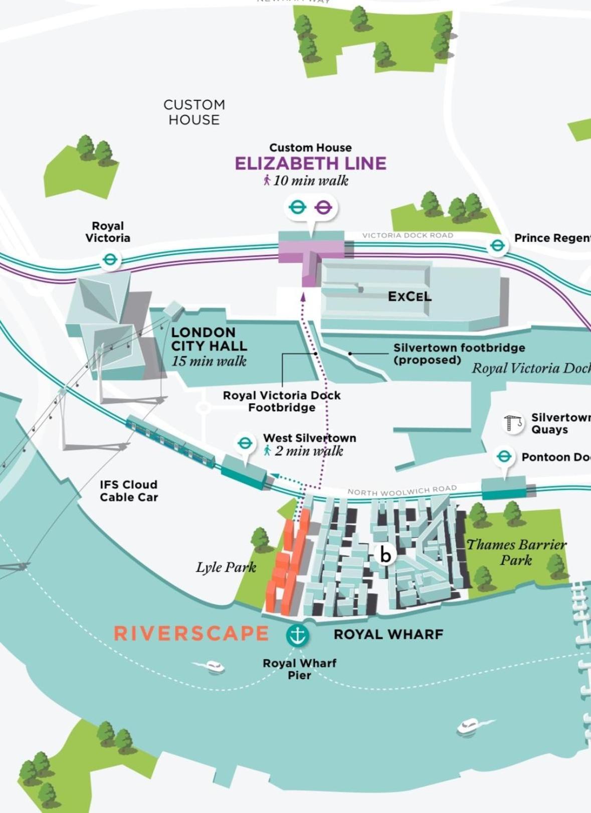 Leilighet Waterside Near O2 Royal Dock With Parking And Ac London