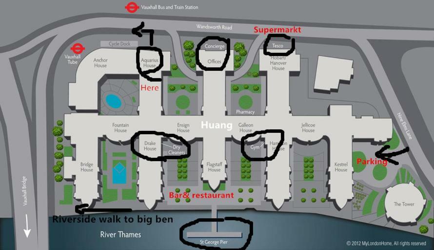 Appartement Zone 1 Riverside -st George Wharf