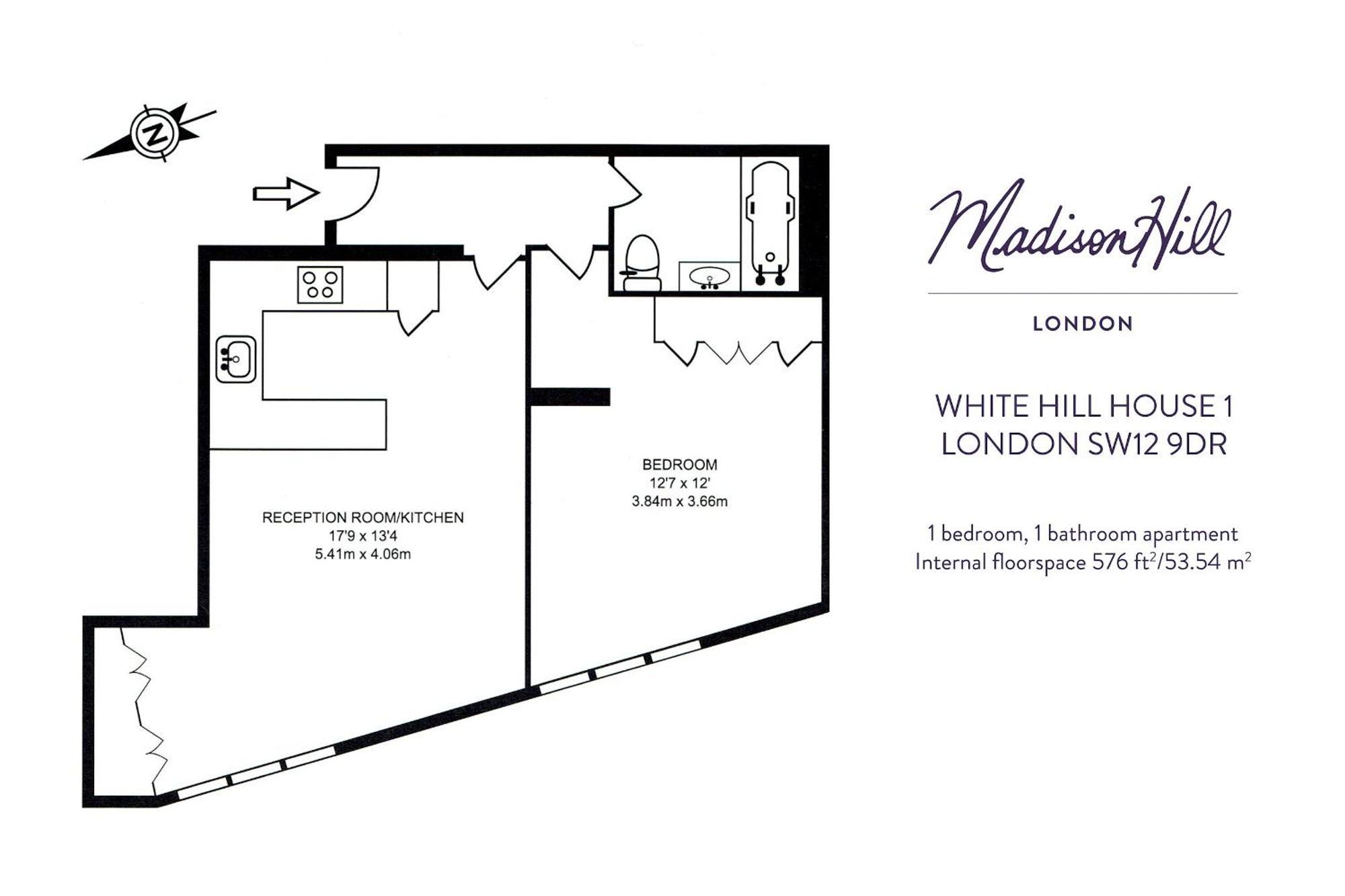 Madison Hill - White Hill House 1 - 1 Bedroom Flat Londen