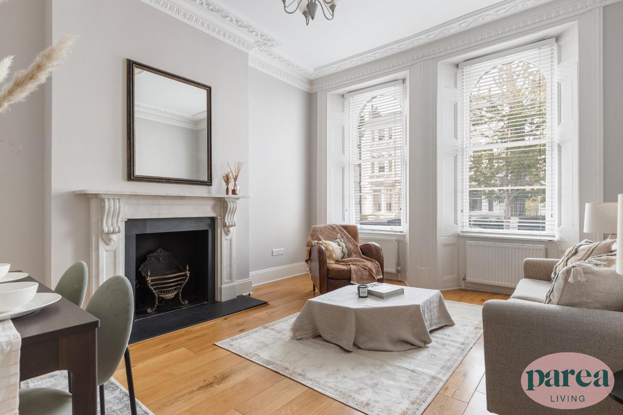 Parea Living - Notting Hill, Stylish 1-bedroom Flat, Private Gardens, Remote Working London