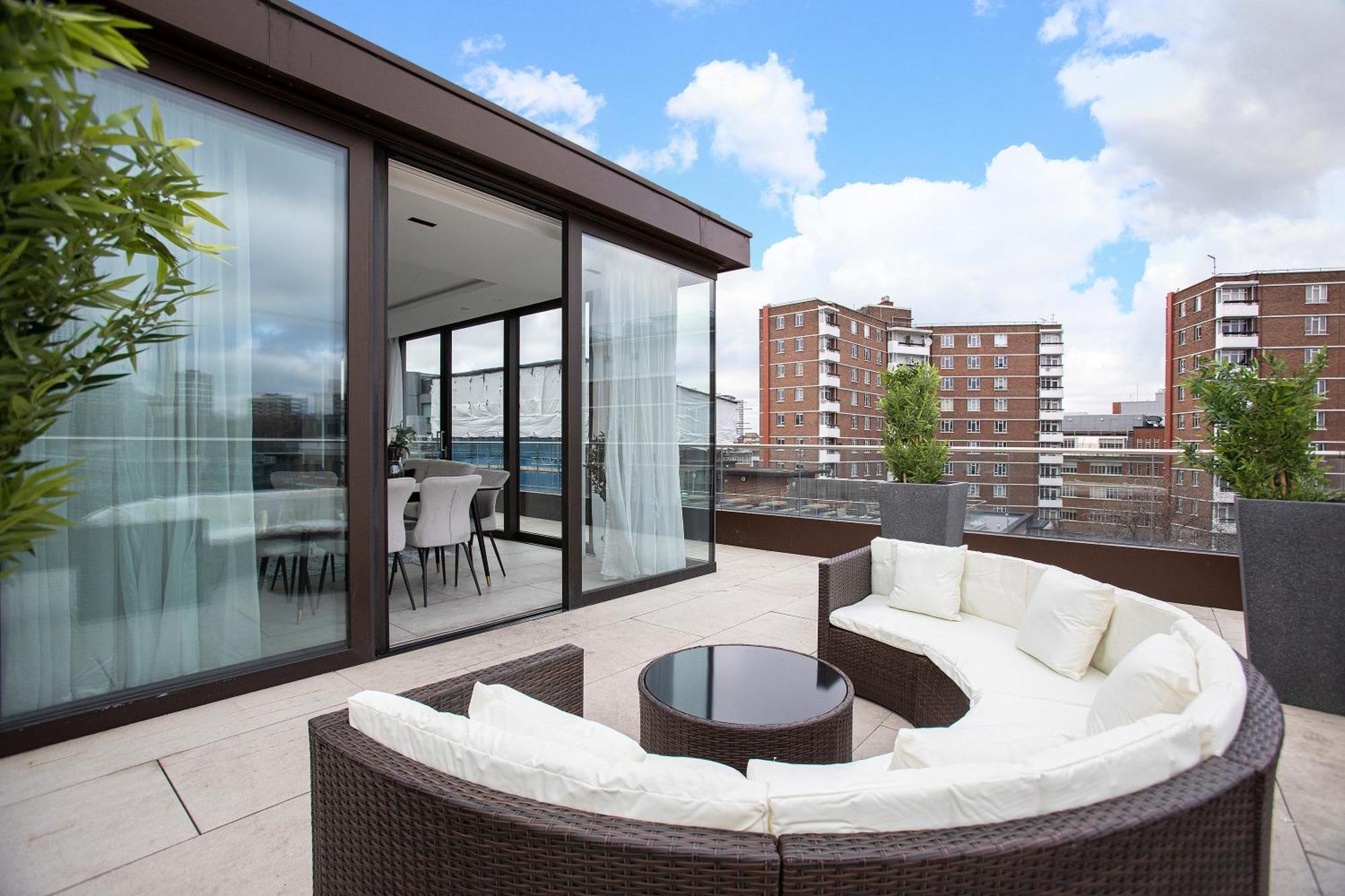 Appartement Stunning 3 Bedroom Penthouse Private Terrace Ac *