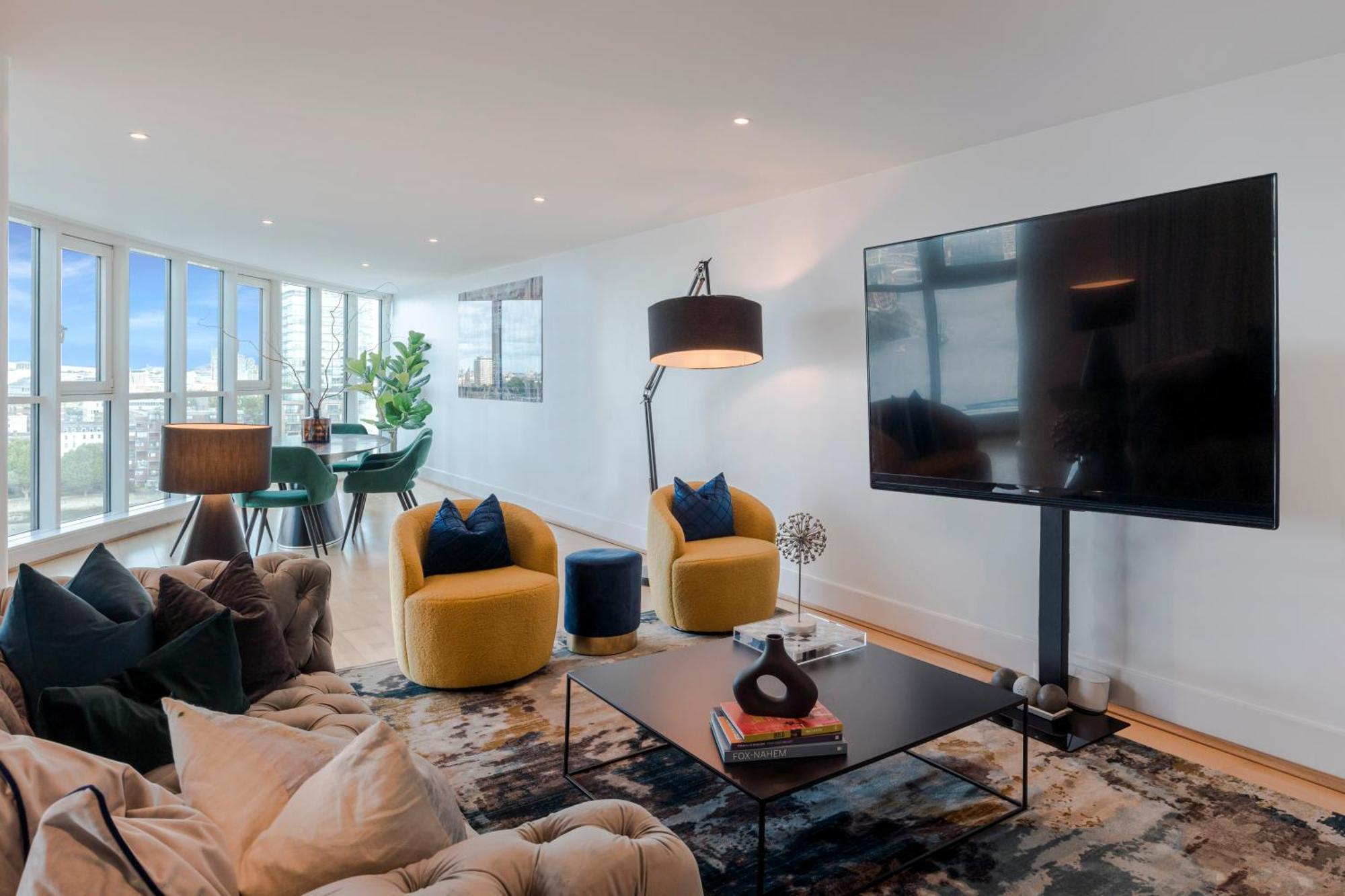 Apartment Thames View In Town! Large Luxxe Nomad Design Family *